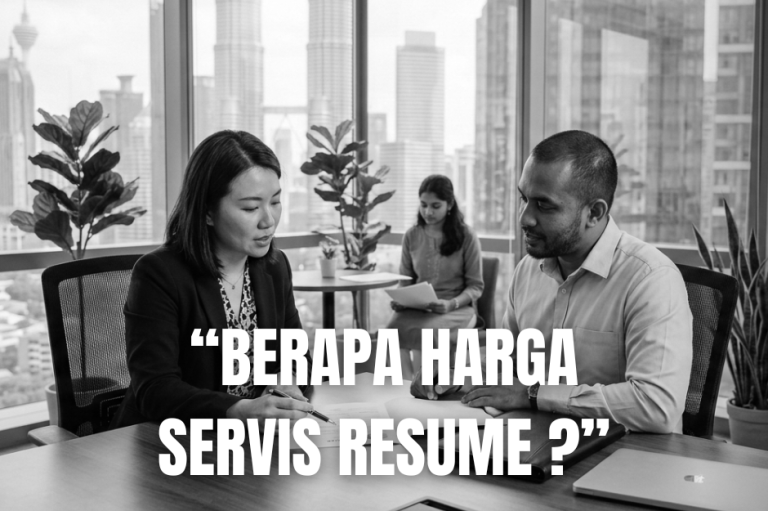 perbincangan profesional tentang harga servis resume di pejabat moden Malaysia